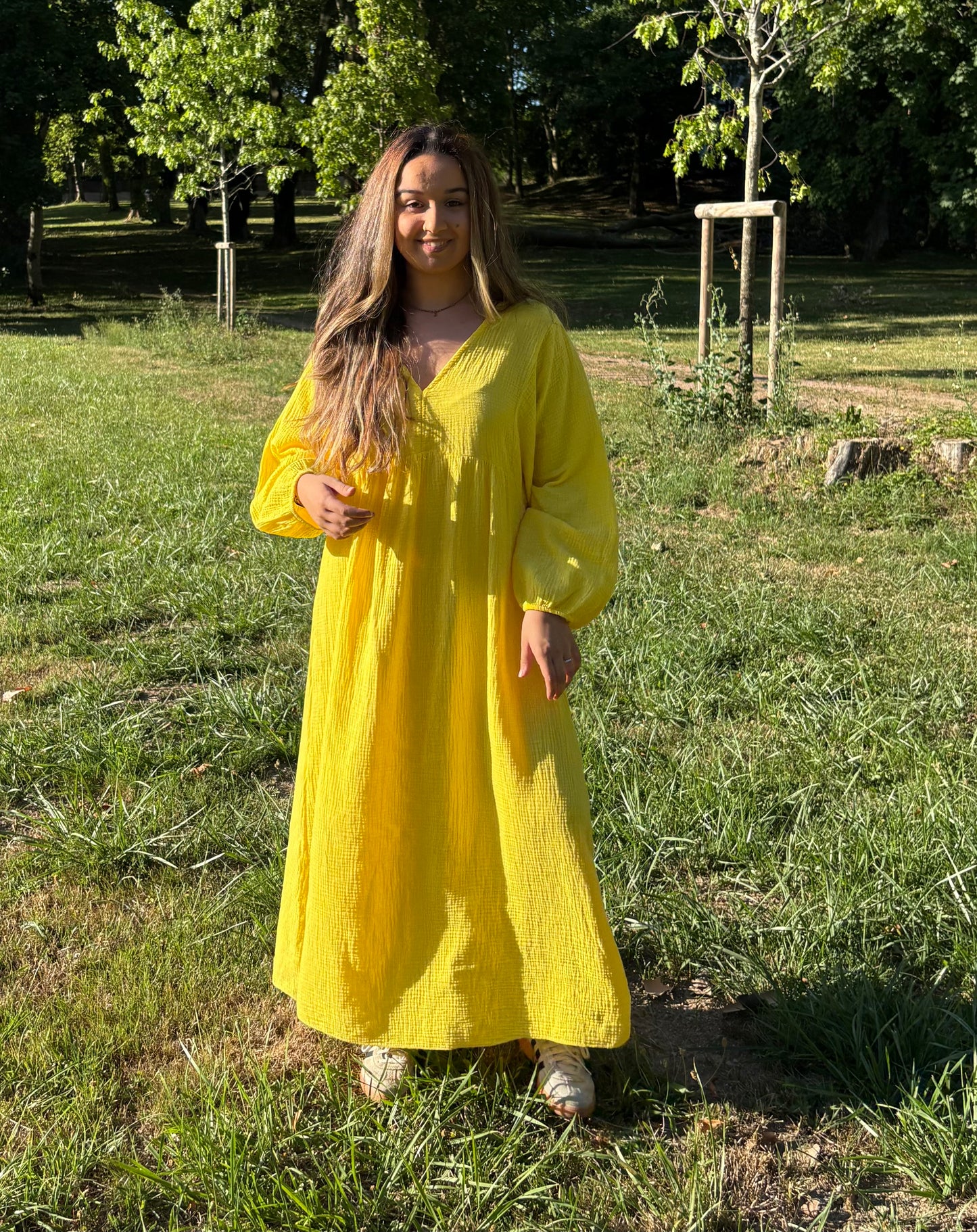 Robe en gaz de coton