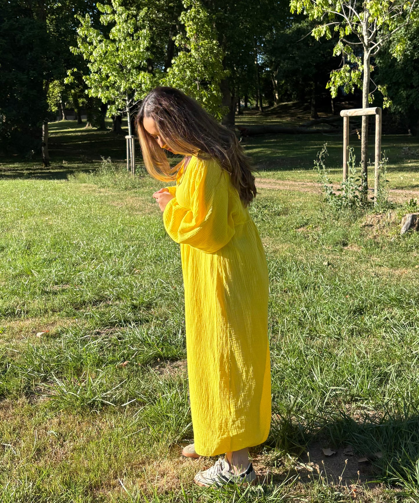 Robe en gaz de coton