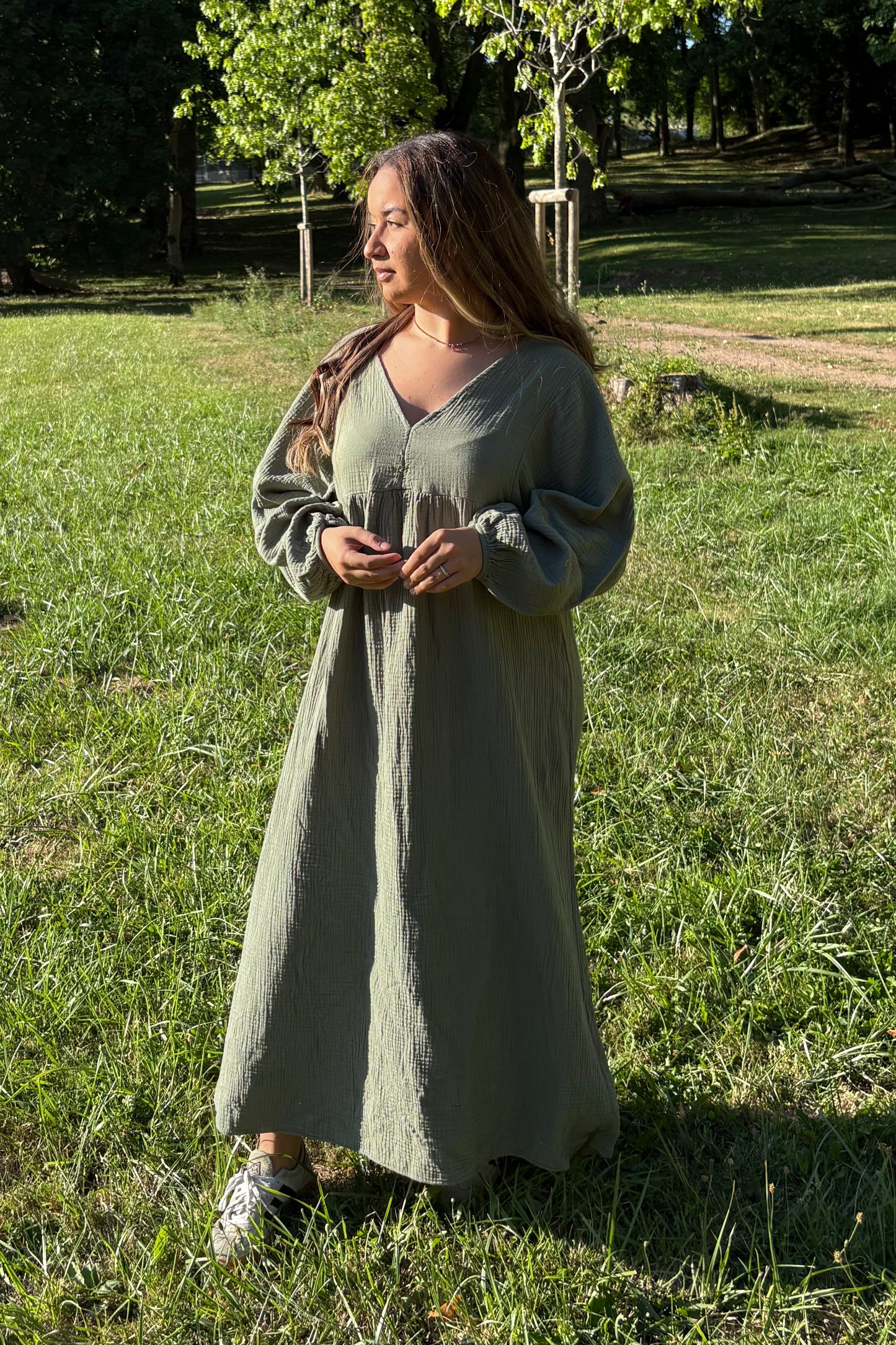 Robe en gaz de coton