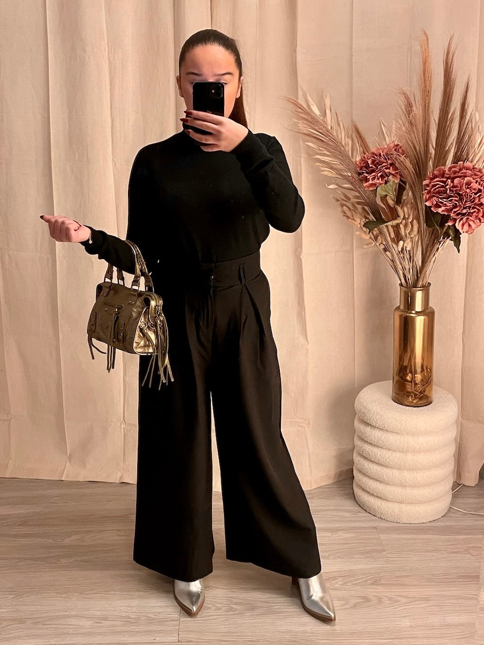 Pantalon de tailleur noir